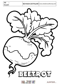 ingilizce boyama sayfaları